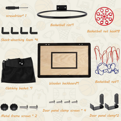 Dual-function fun hanging laundry basket