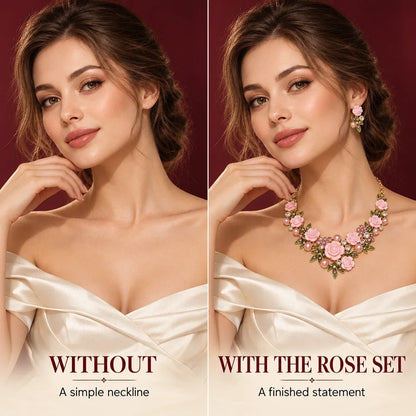 Vintage Rose Garden Pearl & Crystal Jewelry Collection