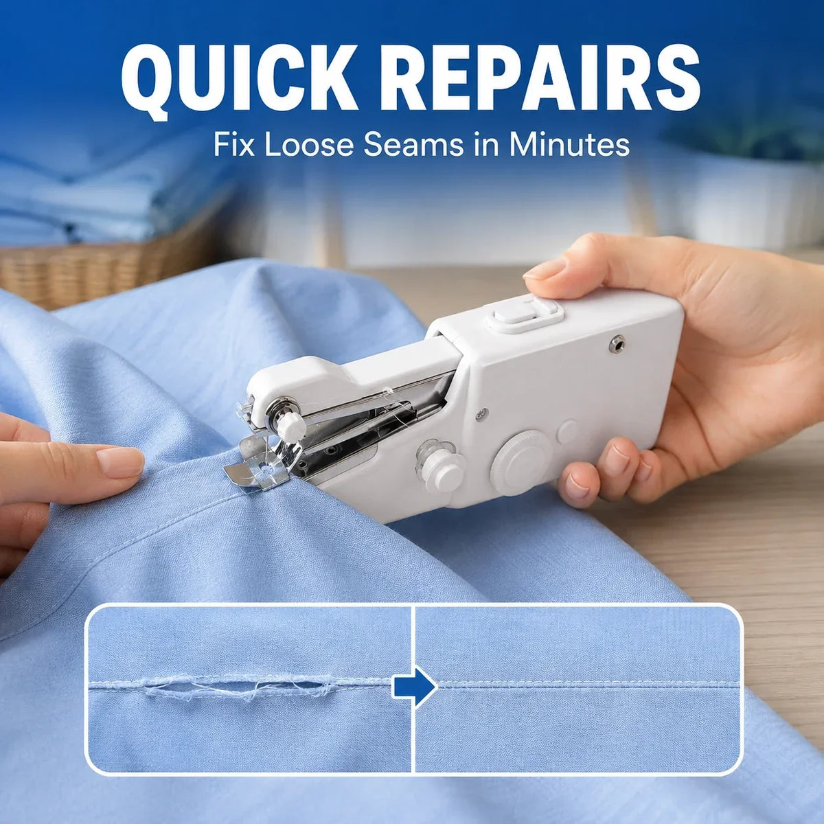 Portable Handheld Sewing Machine – Quick Fabric Repair Tool