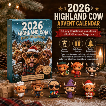 🐂🎁2026 Highland Cow Advent Calendar | Every Day Brings New Surprises(📦Buy 2 Free Shipping)