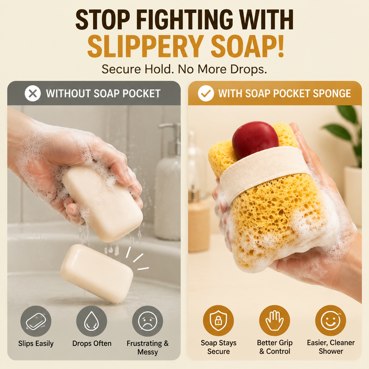 Soft Soap Pocket Sponge – The Easy Way To Create More Shower Foam