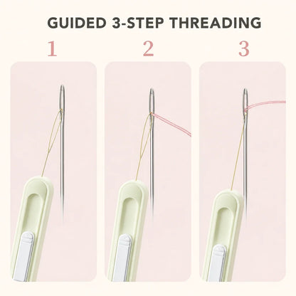 2-in-1 Needle Threader & Retractable Seam Ripper Tool