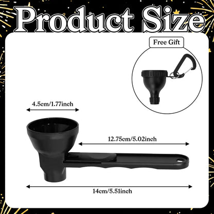 💪Gym Essential｜Portable Protein Powder Dispenser Funnel with Carabiner🥤