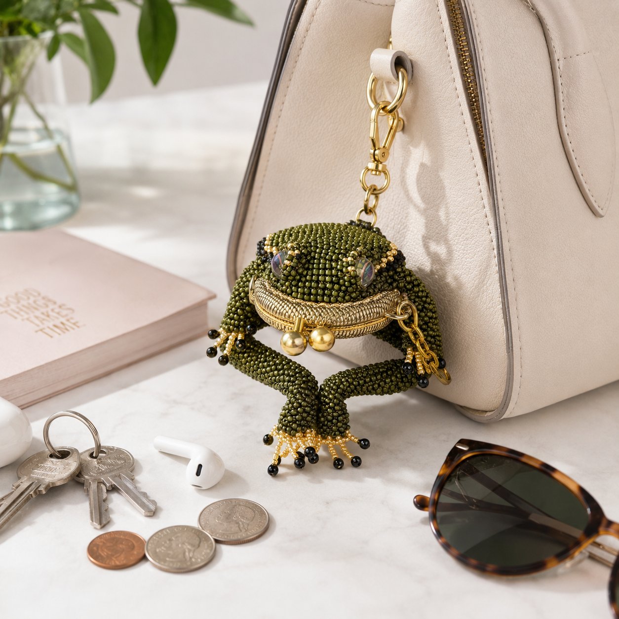 🐸Hand-made Charming Frog Coin Purse
