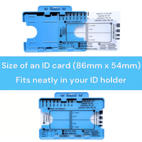 ECG 7 Step Ruler(Has card slot)