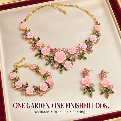 Vintage Rose Garden Pearl & Crystal Jewelry Collection