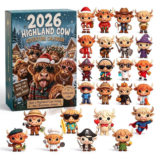 🐂🎁2026 Highland Cow Advent Calendar | Every Day Brings New Surprises(📦Buy 2 Free Shipping)