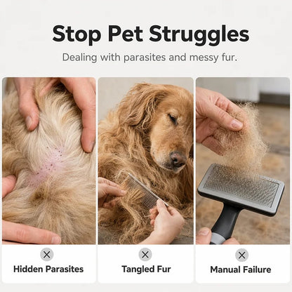 Electric Pet Flea Remover and Detangling Comb