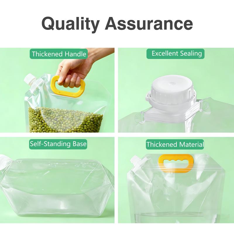 5PCS Airtight Food Storage Bags, Reusable Grain & Rice Storage Bags