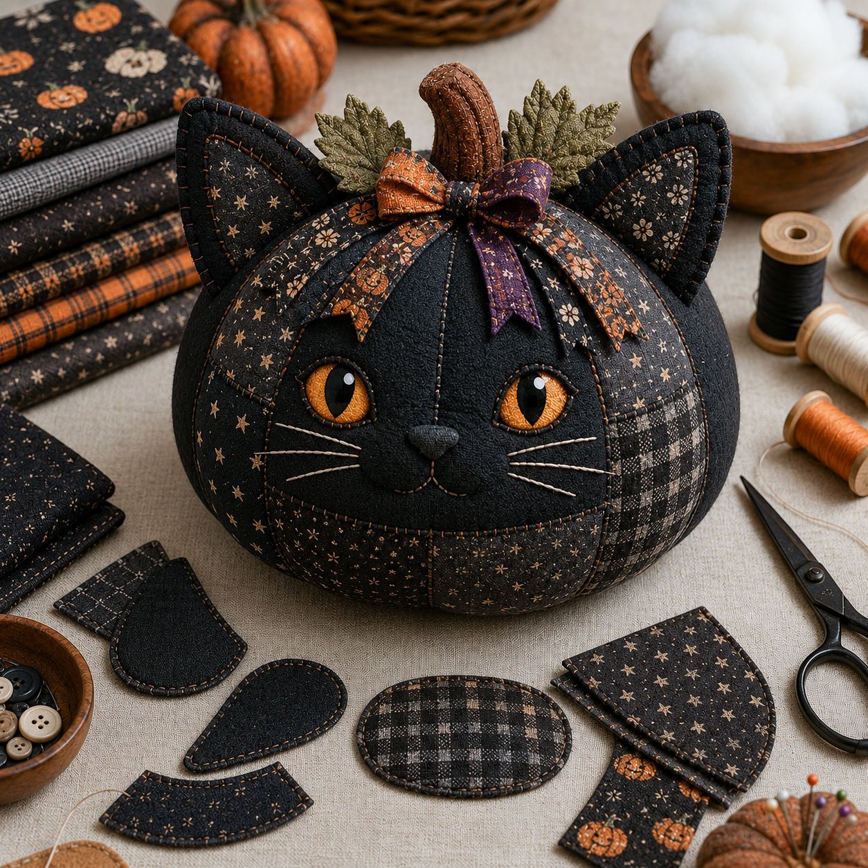 DIY Animal Pumpkin Sewing Kit