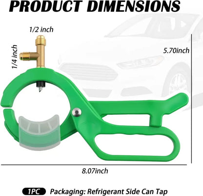 3-in-1 Refrigerant Can Tap Valve for R12 & R134A Car AC Charging
