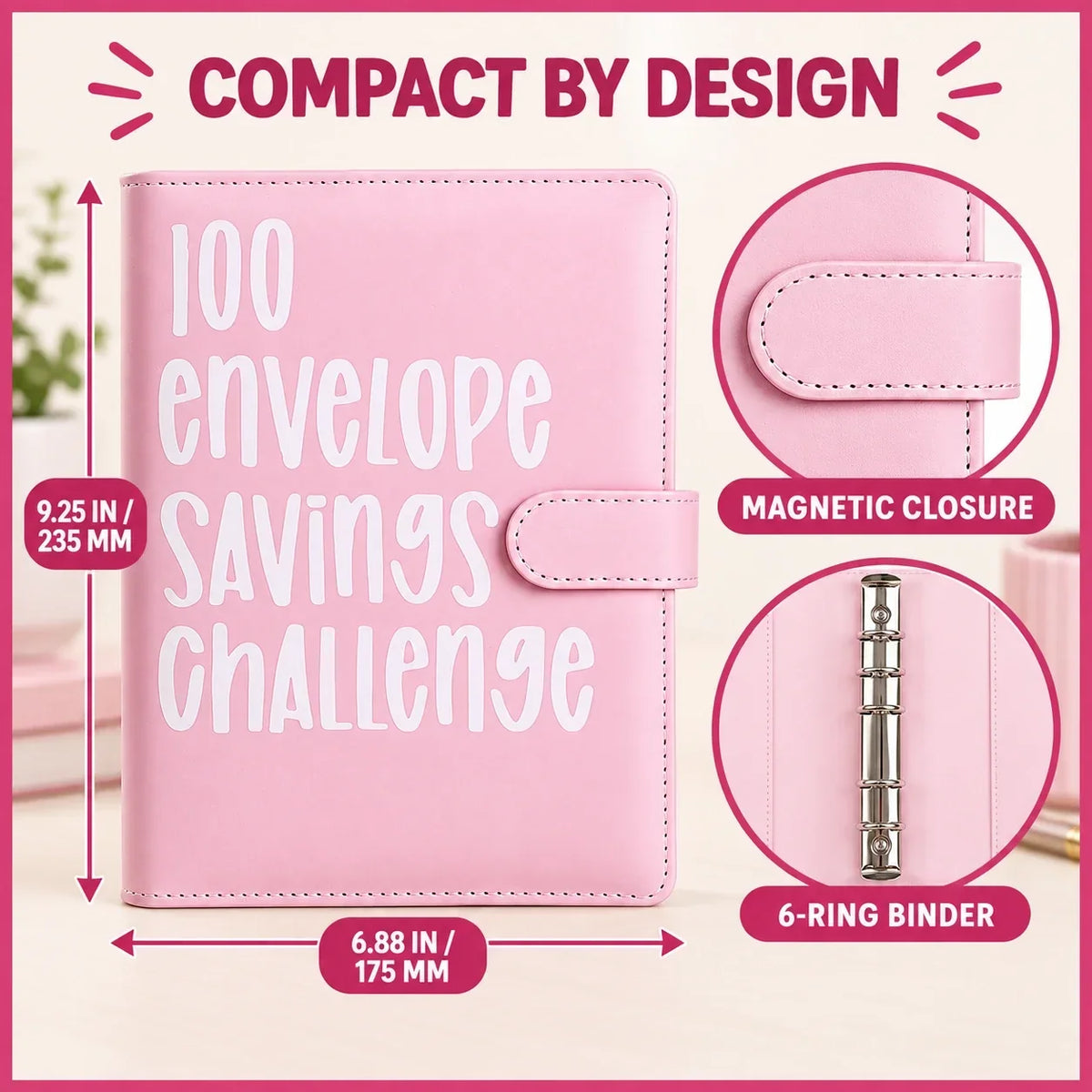 $5,050 Savings Challenge Binder