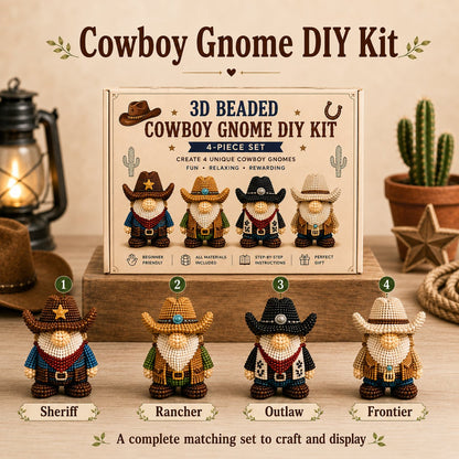 3D Beaded Gnome DIY Kit Collection
