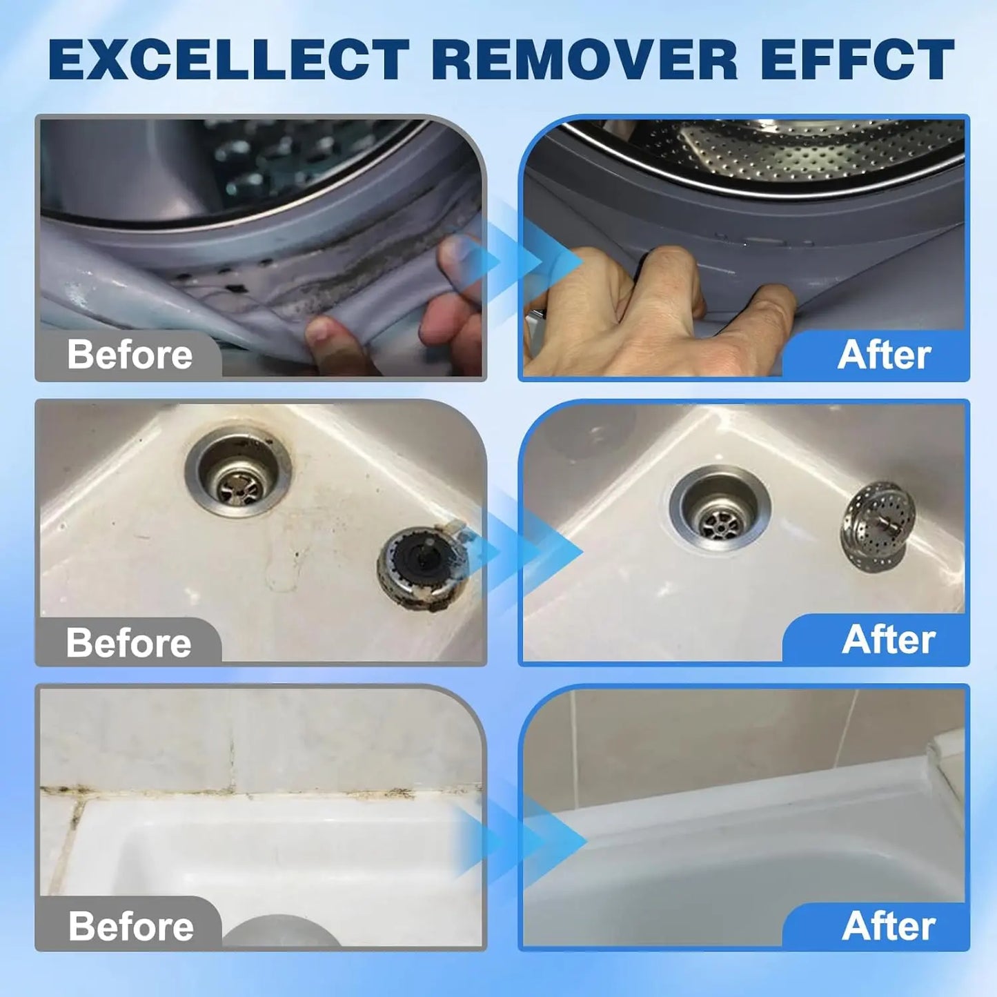 Miracle Mold Remover Gel + Scrub Brush | Best for Shower Caulk
