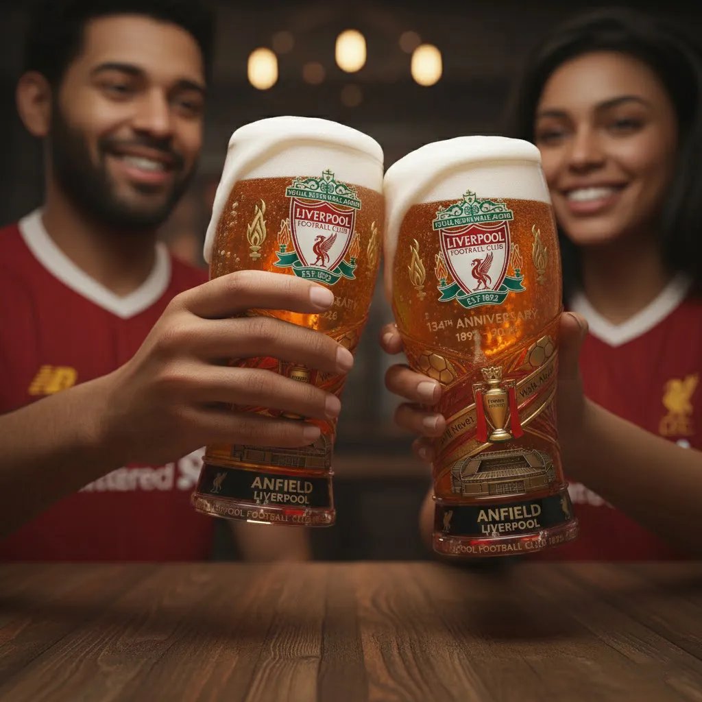 LFC Legacy Edition Pint Glass – 1892–2026 Crest & Liver Bird ⚽🔴
