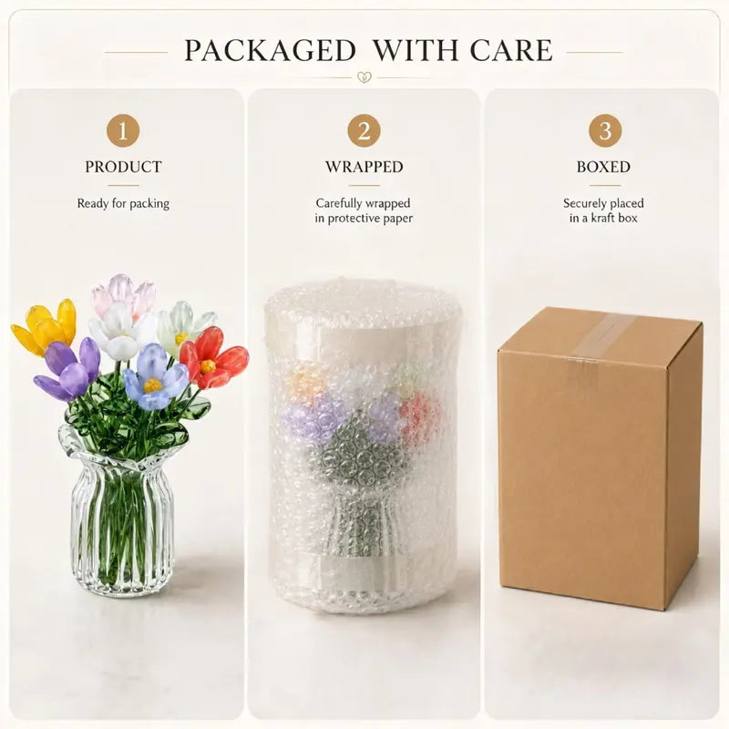 🌷 Mini Dollhouse Flower Vase | Tiny Artificial Floral Table Decor