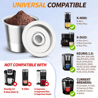 Reusable K Cup for Keurig 1.0 Stainless Steel Refillable K Cups --😍Last Day Promotion 49% OFF