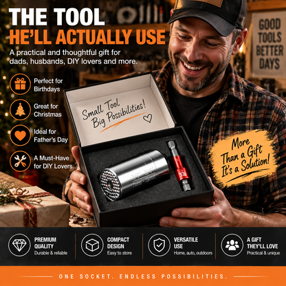 ⚙️2-piece Set Universal Multi-Size Adapter for Nuts, Bolts, Hooks & Everyday Fasteners