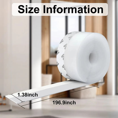 Door Weather Stripping, Self-Adhesive Draft Stopper Seal for Doors & Windows