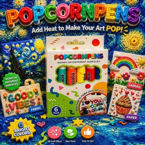 🎁🔮Magic Pen – Draw 3D with one stroke!🎄 DIY Bubble Popcorn Drawing Pens🔥