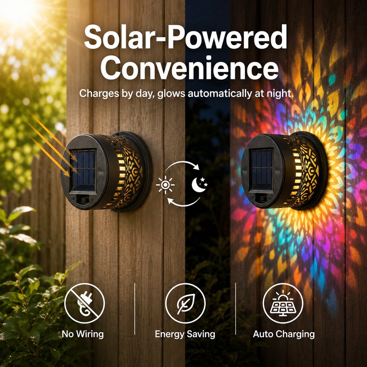 🎉Limited Time 50% Off✨Solar Mandala Wall Light