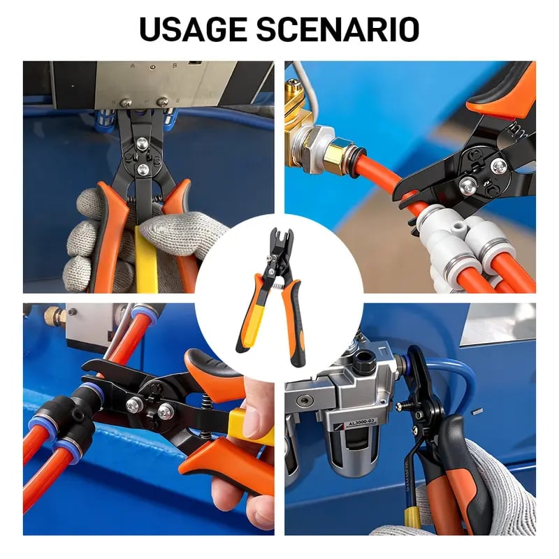 Heavy Duty Push-to-Connect Air Hose Connector Remover Pliers