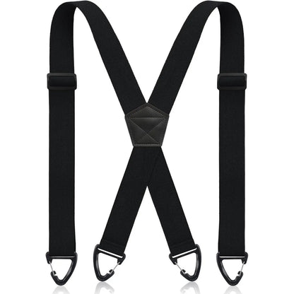 Men's X-Back Suspenders with Hook Clips