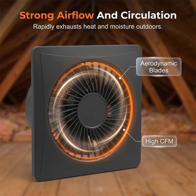 🔥Solar Powered Exhaust Fan Kit for Greenhouse & Attic 🌞💨