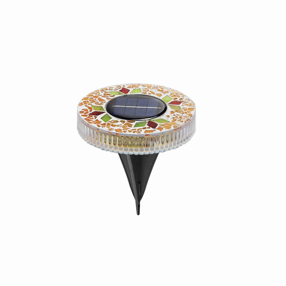✨Solar Outdoor Mosaic Disc Lights (4-Pack)