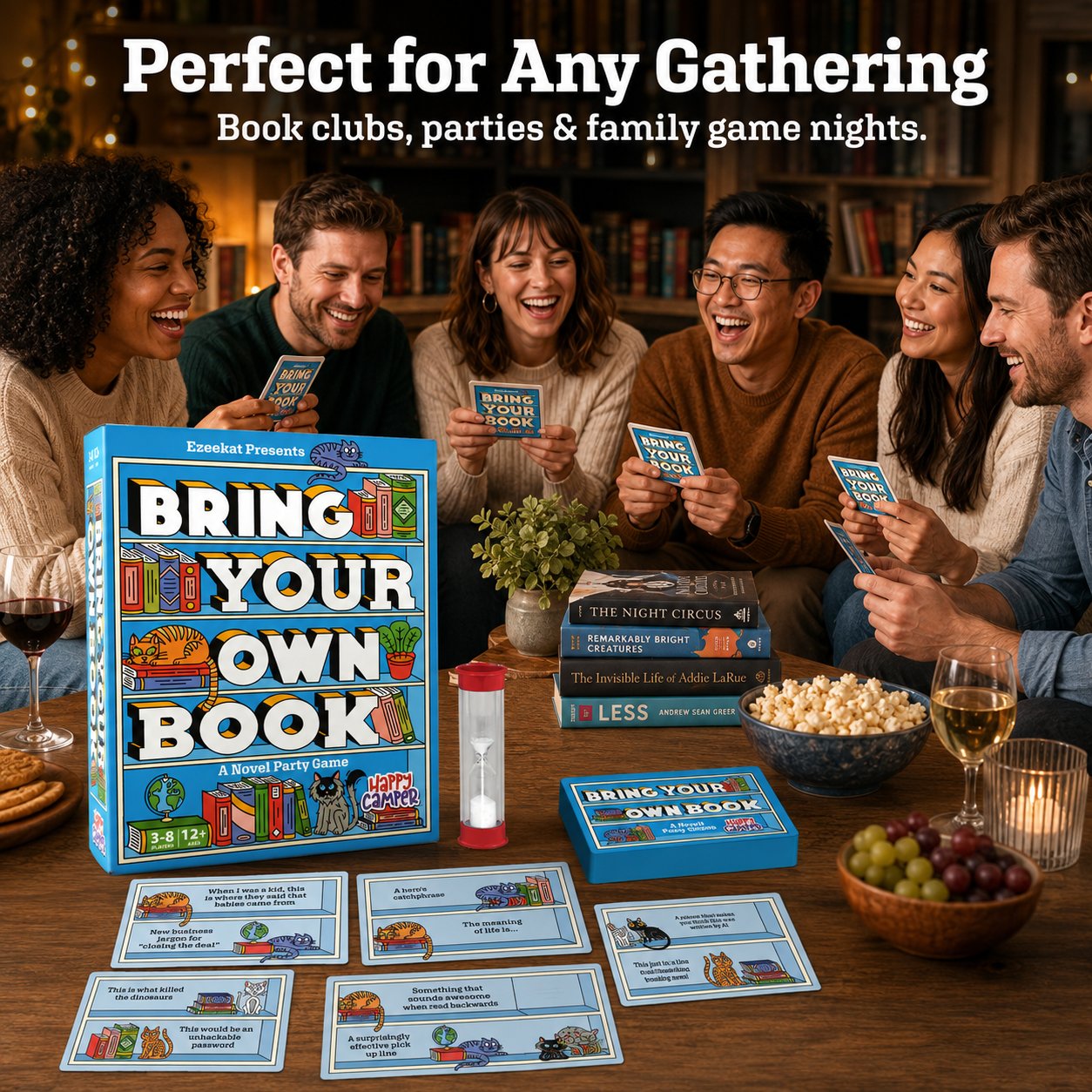 Bring Your Own Book: A Novel Party Game 📚🐱