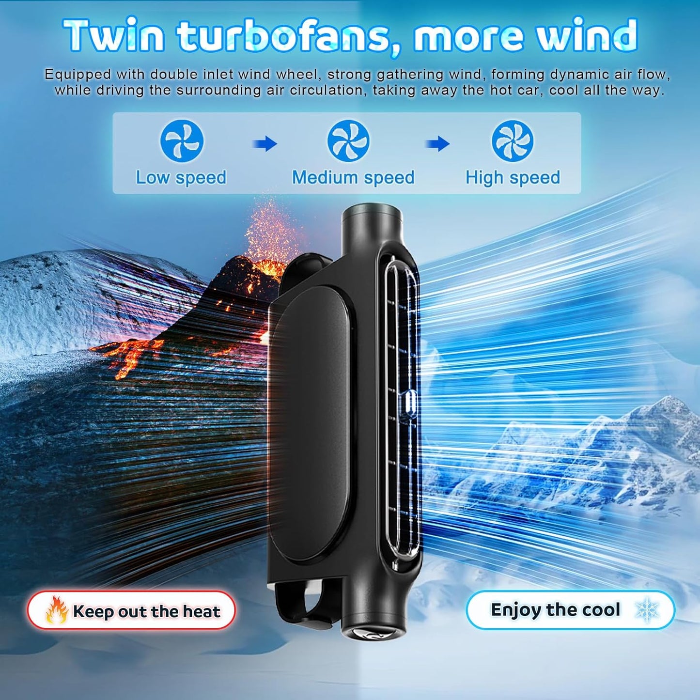 🔥Last Day 49% OFF - Stylish, Powerful & Space-Saving Car Rear Seat Cooling Fan