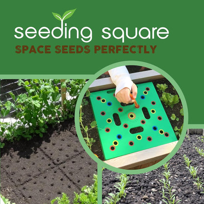 🌿 Seeding Square Garden Spacing Tool – Grow Bigger Harvests with Perfect Plant Spacing Every Time