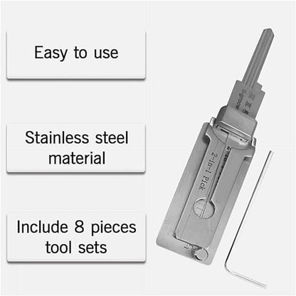 🔥HOT SALE 49% OFF⚒️Stainless Steel Master Key Locksmith Training Tool, SS001 Pro Tool, Practical Cylinder Set