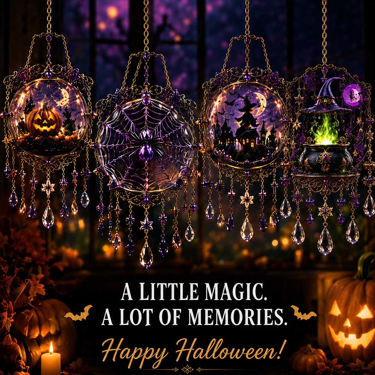 🎁Halloween Special Offer 50% OFF –🏰🎃Halloween Crystal Light Catcher