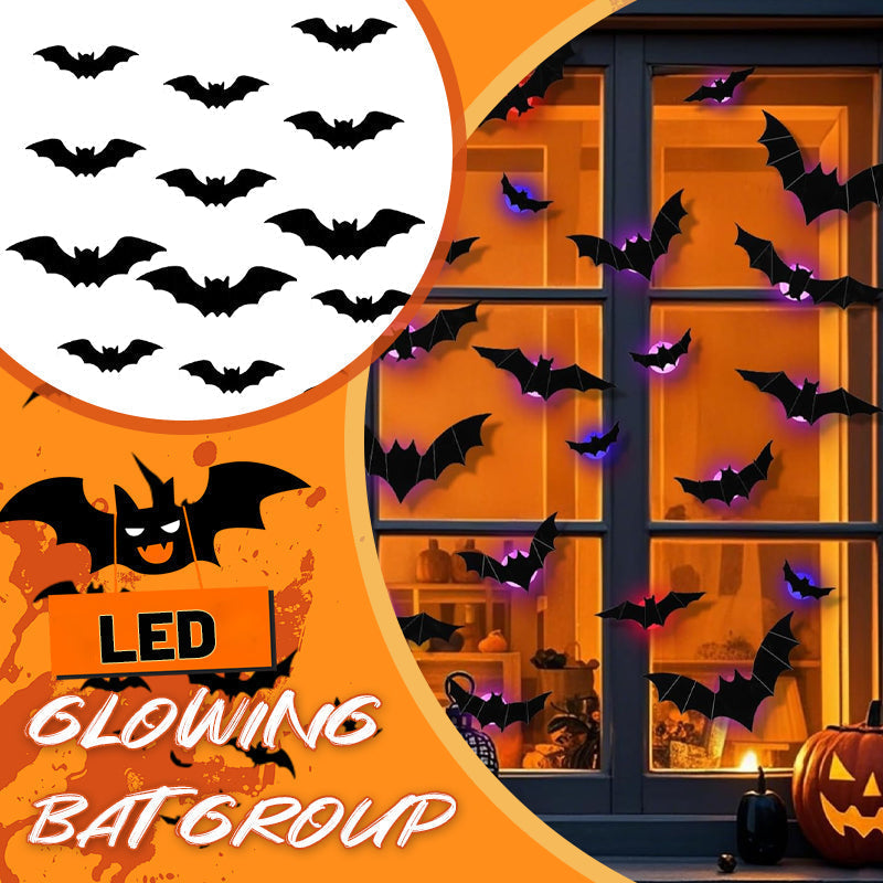 🔥Limited-Time🔥Halloween LED Flying Bat Decorations
