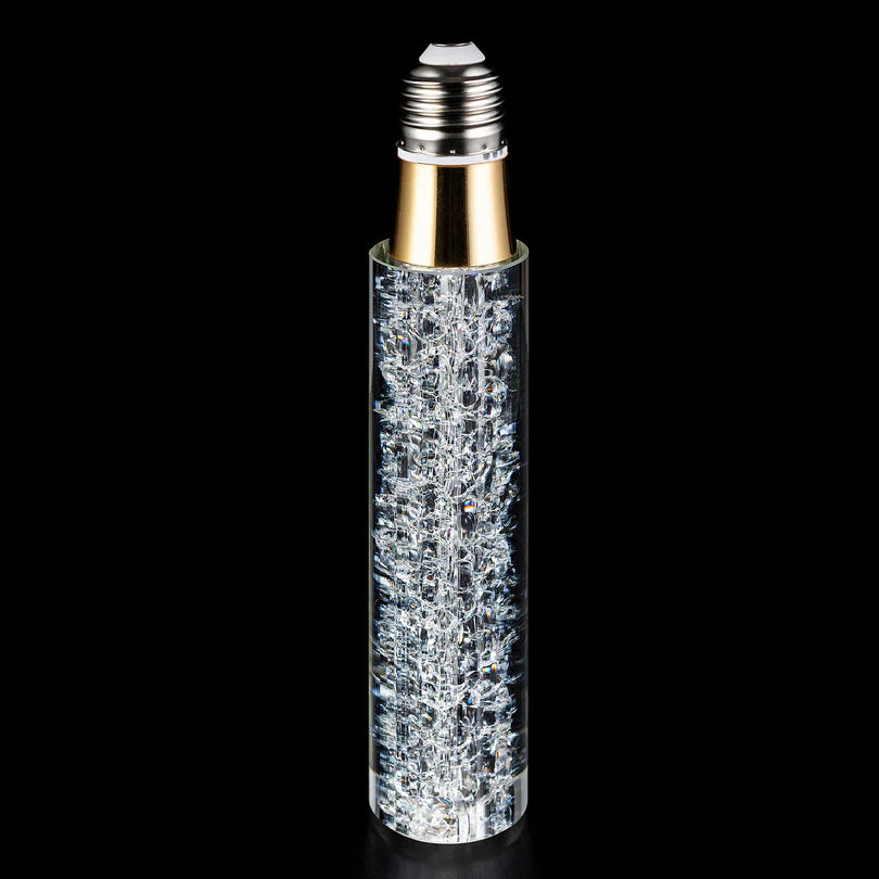 💡Cracked Crystal Tubular LED Filament Edison Light Bulb
