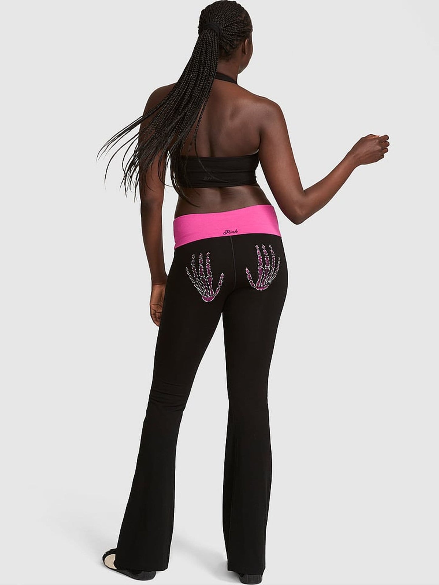 Skeleton Foldover Leggings