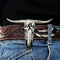 Longhorn Skull Multi-Tool Pendant - Necklace & Belt EDC Gear