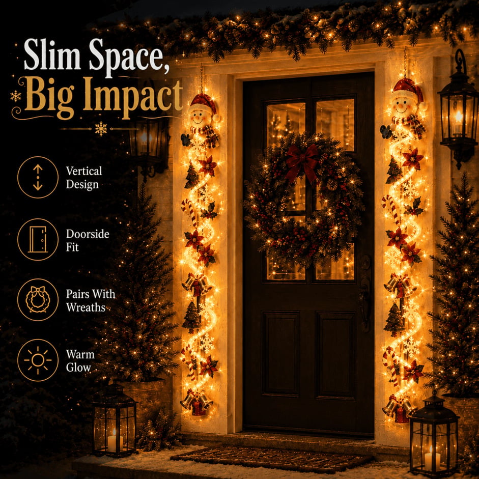 ⏳ Last Day 49% OFF – 🎄Trovehand™ Glowing Christmas Door Hanger
