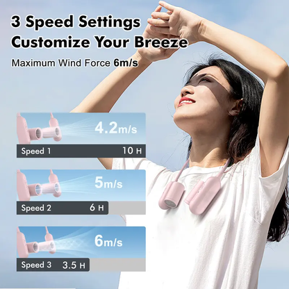 360° Freely Bendable Adjustment 🧴Dual Cooling Fan