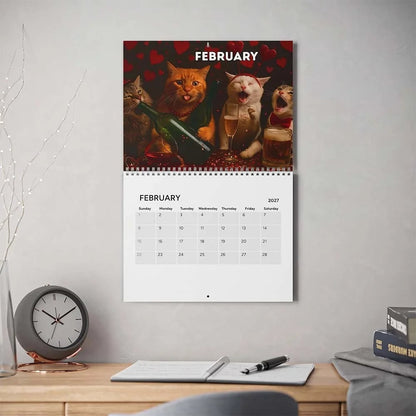 🔥LAST DAY 50% OFF - 🍺🐱Drunk Cats 2027 Calendar