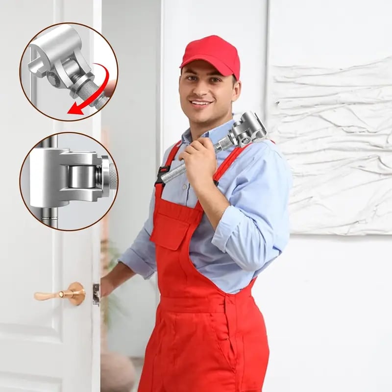 Adjustable door gap screw lever