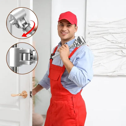 Adjustable door gap screw lever