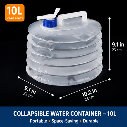 ⛺Foldable outdoor vehicle water container