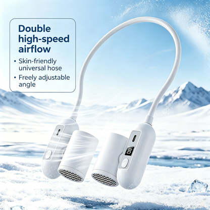 360° Freely Bendable Adjustment 🧴Dual Cooling Fan