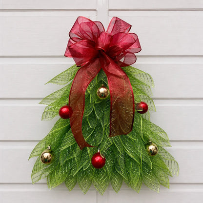 🔥Christmas Sale 50% OFF - 🎄Handmade Christmas Tree Wreath for Front Door