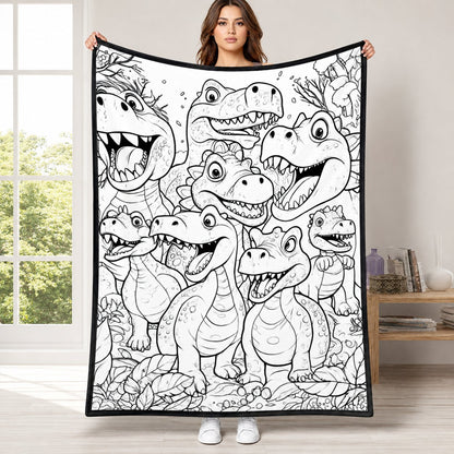 🎨 DIY Doodle Blanket — Color, Create & Make It Uniquely Yours! ✨