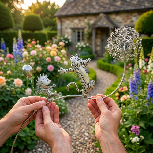 Calvin and Hobbes Dandelion Garden Stake