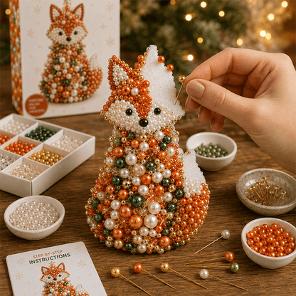 🐾 Animal-Themed Beaded Christmas Tree DIY Kit