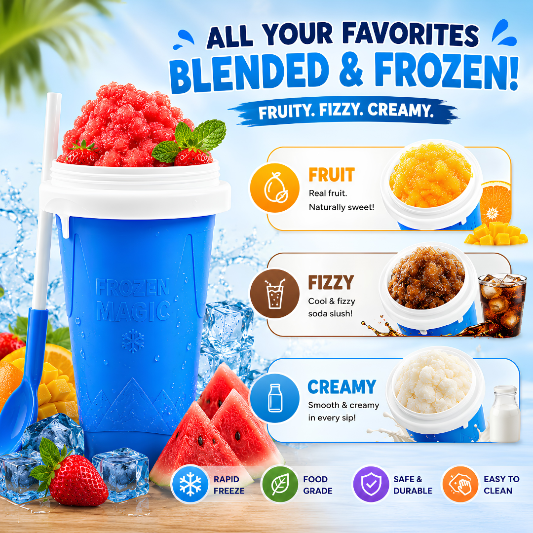 🔥 LAST DAY SALE 50% OFF 🔥 Magic Slushy Maker Cup ✨ Turn Any Drink Into A Slushie In Minutes